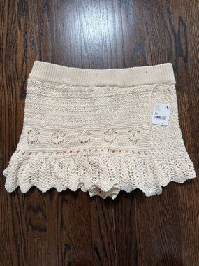 Free People Crochet skort